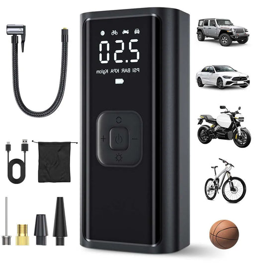 Portable Air Pump with LED Light